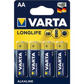 VARTA Longlife  AA alkáli ceruza elem 4db/bliszter 4106101414 small