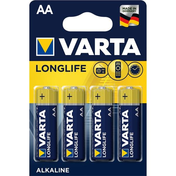 VARTA Longlife  AA alkáli ceruza elem 4db/bliszter