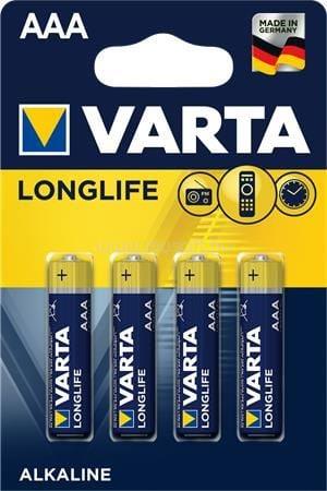 VARTA Longlife alkáli elem AAA 1.5 V (4db/csomag)