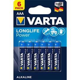 VARTA Longlife Power AAA (LR03) alkáli mikro ceruza elem 6 db/bliszter 4903121446 small