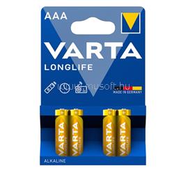 VARTA VARTA LONGLIFE tartós elem AAA, alkáli, 4db/csomag VARTA_04103101414 small