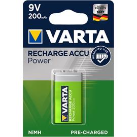 VARTA POWER szupertartós elem 6F22, újratölthető, 1db/csomag 56722101401 small