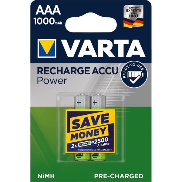 VARTA Ready2Use AAA (HR03) 1000mAh akku 2db/bliszter