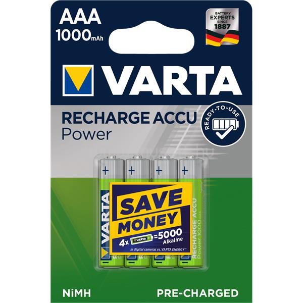 VARTA Ready2Use AAA (HR03) 1000mAh akku 4db/bliszter