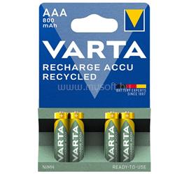 VARTA RECHARGE ACCU RECYCLED elem AAA, újratölthető, 4db/csomag VARTA_56813101404 small