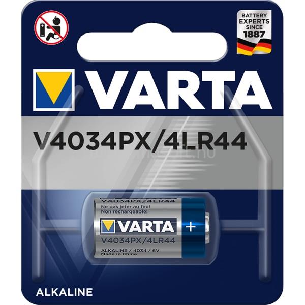VARTA V4034PX (4LR44) 6V alkáli fotó- és kalkulátorelem 1 db/bliszter
