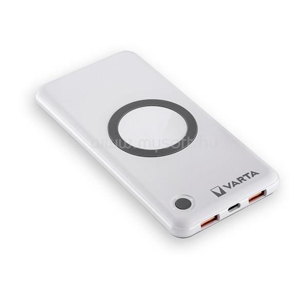 VARTA VARTA vésztöltő 2 USB+Type-C aljzat 10000mAh, LED jelzés, EZÜST