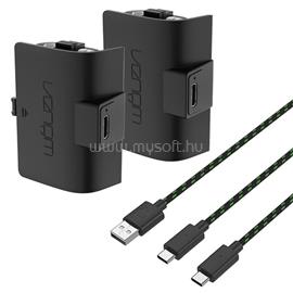 VENOM VS2883 Xbox Series S & X fekete magas kapacítású (1100mAh) akkucsomag (2 db) + 3 méter töltőkábel VS2883 small