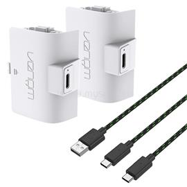VENOM Xbox Series S & X fehér magas kapacítású (1100mAh) akkucsomag (2 db) + 3 méter töltőkábel VS2874 small
