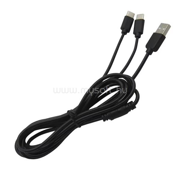 VENTARIS C100B PS5/Xbox Series X/S kontrollerhez USB Type-C Dual töltőkábel