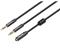 VENTION 2*3.5mm jack/M -> 3.5mm jack/F,  (stereo splitter, fekete), 0,3m, kábel BBOBY small