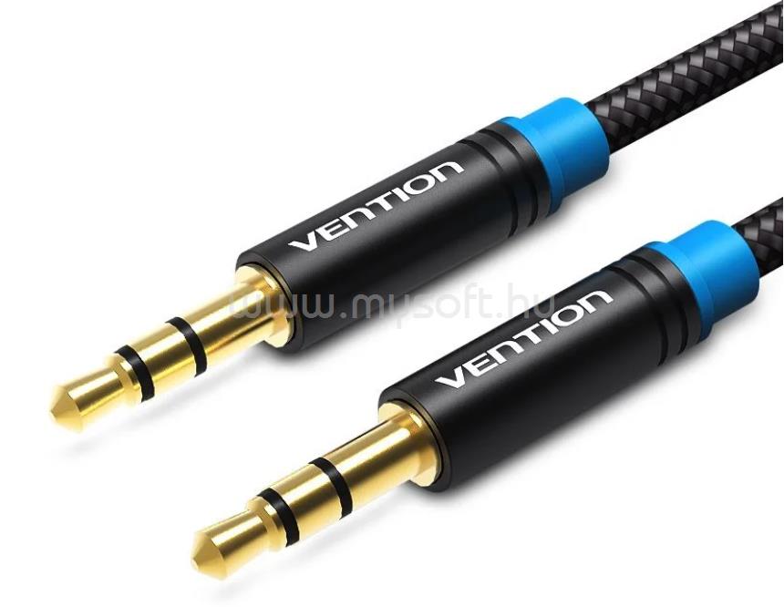 VENTION 3.5mm jack/M ->  3.5mm jack/M,  (audio,szövet), 3m, kábel