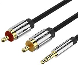 VENTION 3.5mm jack/M -> 2*RCA/M audio, aranyozott, fémházas 5m kábel BCFBJ small