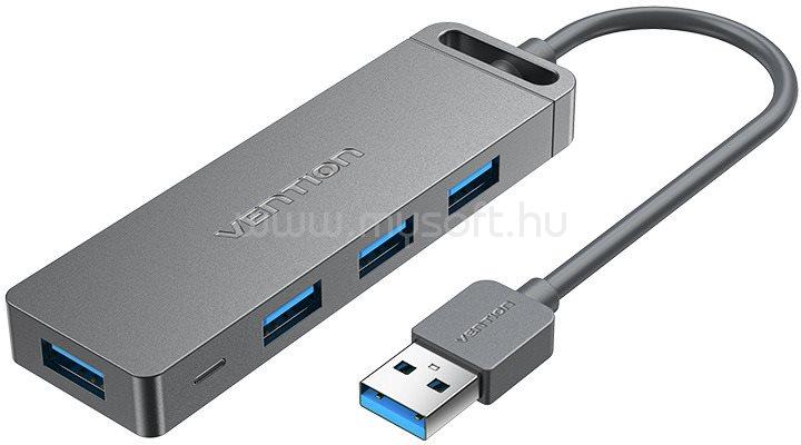 VENTION 4-Port USB 3.0 Hub With Power Supply 1M (szürke)