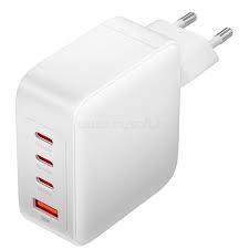 VENTION 4-port USB-C+C+C+A 140W/140W/30W/18W 4-portos, GaN 1,5m töltő (fehér) FEIW0-EU small