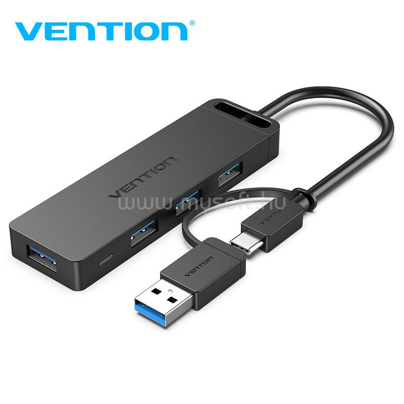VENTION 4-Portos USB-C, USB 3.0 Hub 0,15m