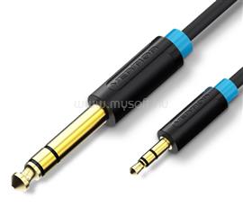 VENTION 6.5mm jack/M -> 3.5mm jack/M audio 1,5m kábel (fekete) BABBG small