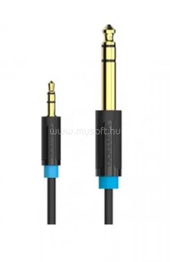 VENTION 6.5mm jack/M -> 3.5mm jack/M audio 1m kábel (fekete) 