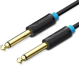 VENTION 6.5mm jack/M -> 6.5mm jack/M aranyozott 2m kábel (fekete) BAABH small