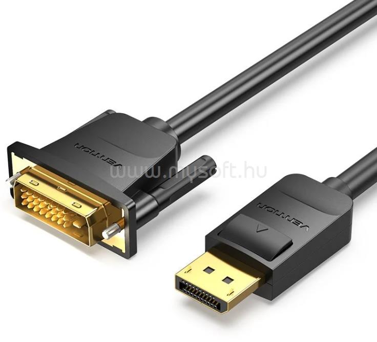 VENTION Displayport -> DVI, 1,5m, kábel (fekete)