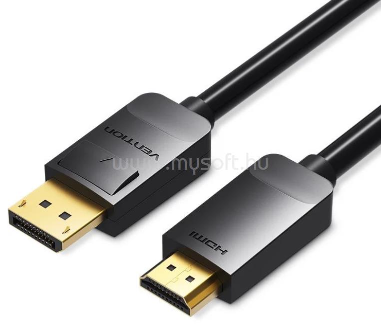 VENTION Displayport -> HDMI 2m, kábel (fekete)
