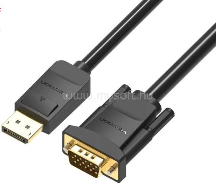 VENTION Displayport -> VGA, 2m kábel (fekete)