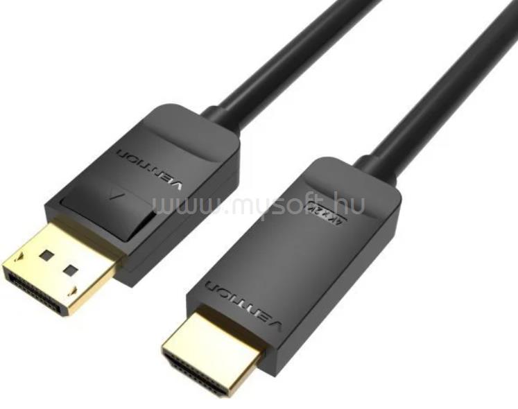 VENTION Displayport 4K -> HDMI 3m kábel (fekete)