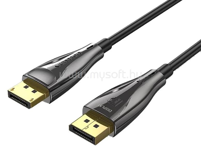 VENTION Displayport/M -> Displayport/M  (8K, optikai, fekete), 5m, kábel