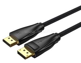 VENTION Displayport/M -> Displayport/M  (Szövet, fekete), 10m, kábel HCCBL small