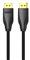 VENTION Displayport/M -> Displayport/M (Szövet, fekete), 1,5m, kábel HCCBG small