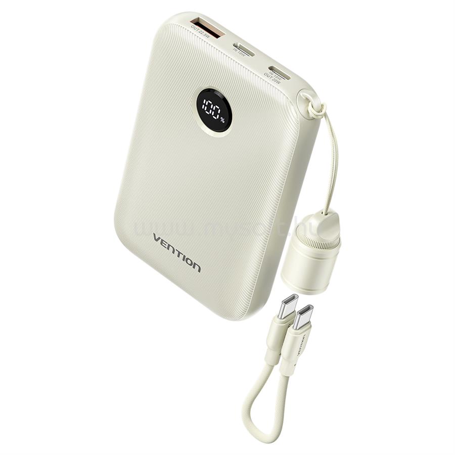 VENTION FKAN0-C 10000mah, (bézs,22,5W), powerbank