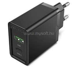 VENTION Hálózati adapter USB-A / USB-C 18W/20W (fekete) FBBB0-EU small