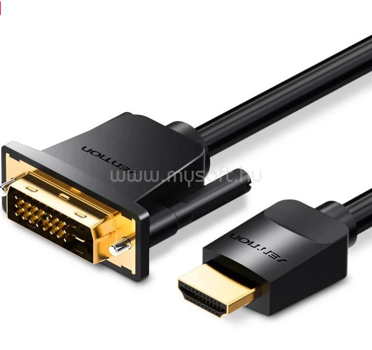 VENTION HDMI -> DVI 1,5m kábel (fekete)