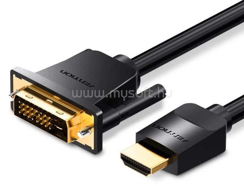 VENTION HDMI -> DVI 5m kábel (fekete)