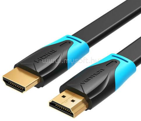VENTION HDMI -> HDMI, 1,5m, lapos, kábel (fekete)