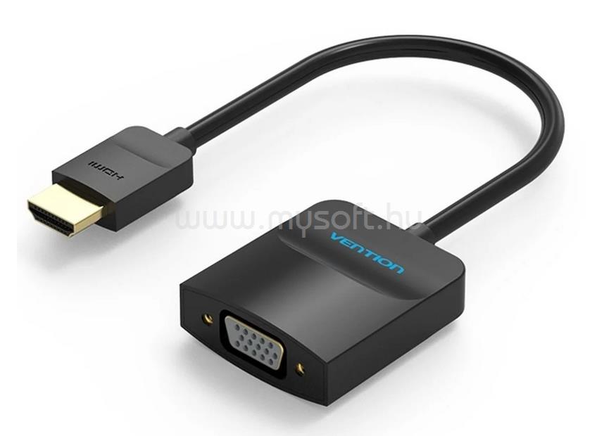 VENTION HDMI -> VGA, 0,15m konverter (fekete)