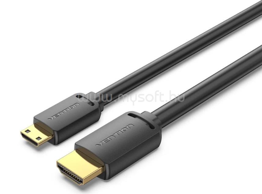 VENTION HDMI-C/M -> HDMI-A/M 4K HD 2m kábel (fekete)