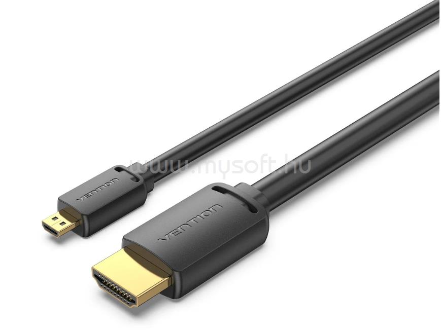 VENTION HDMI-D/M -> HDMI-A/M 4K,HD 1,5m kábel (fekete)