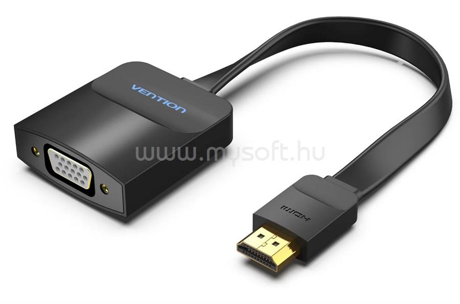 VENTION HDMI lapos -> VGA, 0,15m konverter (fekete)