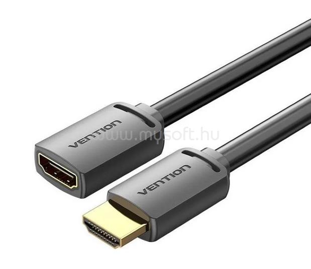 VENTION HDMI/M -> HDMI/F 4K HD PVC 1m kábel (fekete)