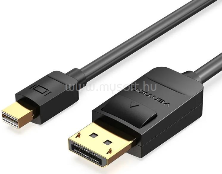 VENTION mini Displayport -> Displayport 2m kábel (fekete)