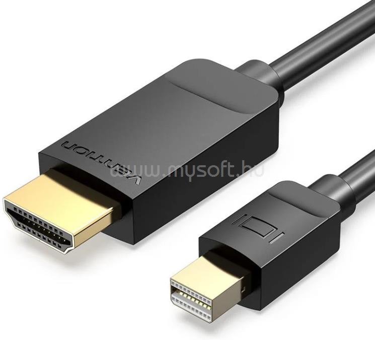 VENTION mini Displayport -> HDMI, (fekete), 1,5m, kábel