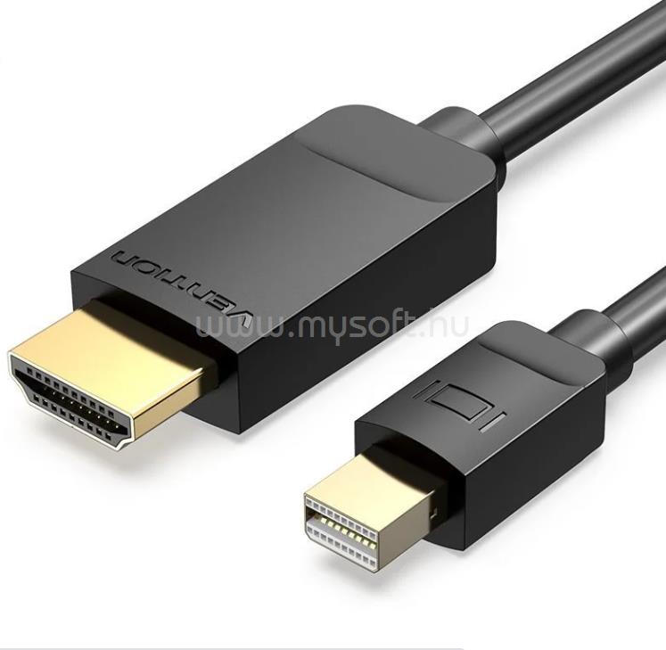 VENTION mini Displayport -> HDMI, (fekete), 2m, kábel