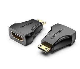 VENTION mini HDMI/M -> HDMI/F 4K adapter (fekete) AISB0 small