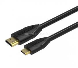VENTION mini HDMI/M -> HDMI/M, (fekete) 1,5m, kábel VAA-D02-B150 small