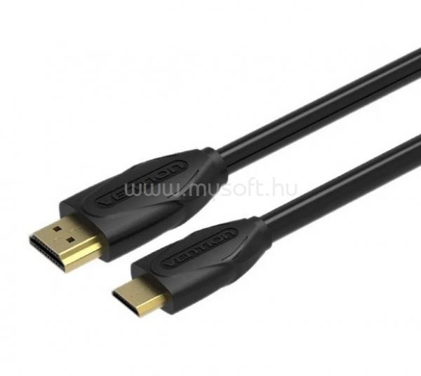 VENTION mini HDMI/M -> HDMI/M, 2m, kábel (fekete)
