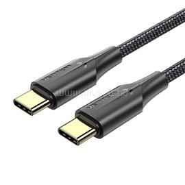 VENTION Nylon USB-C -> USB-C 2.0,(3A, fekete), 1m, kábel TAUBF small