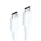 VENTION Szövet USB-C -> USB-C, (3A,fehér), 1m, kábel TRCWF small
