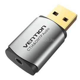 VENTION USB 2.0 -> 3,5mm/F külső CTIA hangkártya (szürke) CDNH0 small