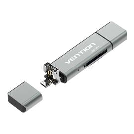 VENTION USB 2.0 multifunkciós kártyaolvasó (szürke) CCJH0 small